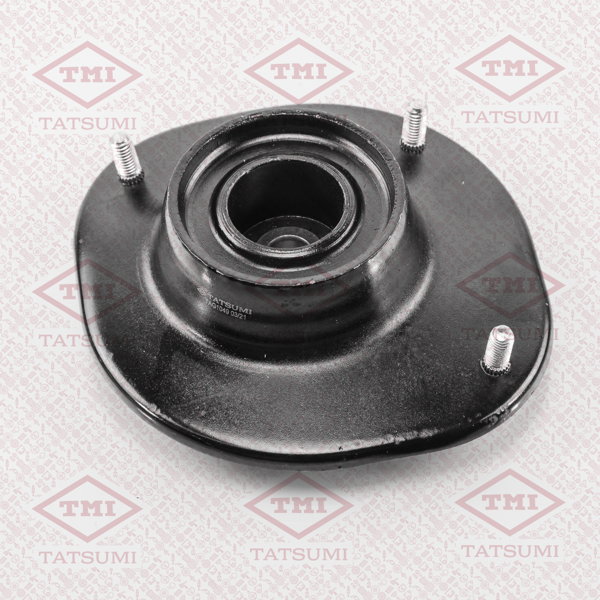 Strut mount, with bearing