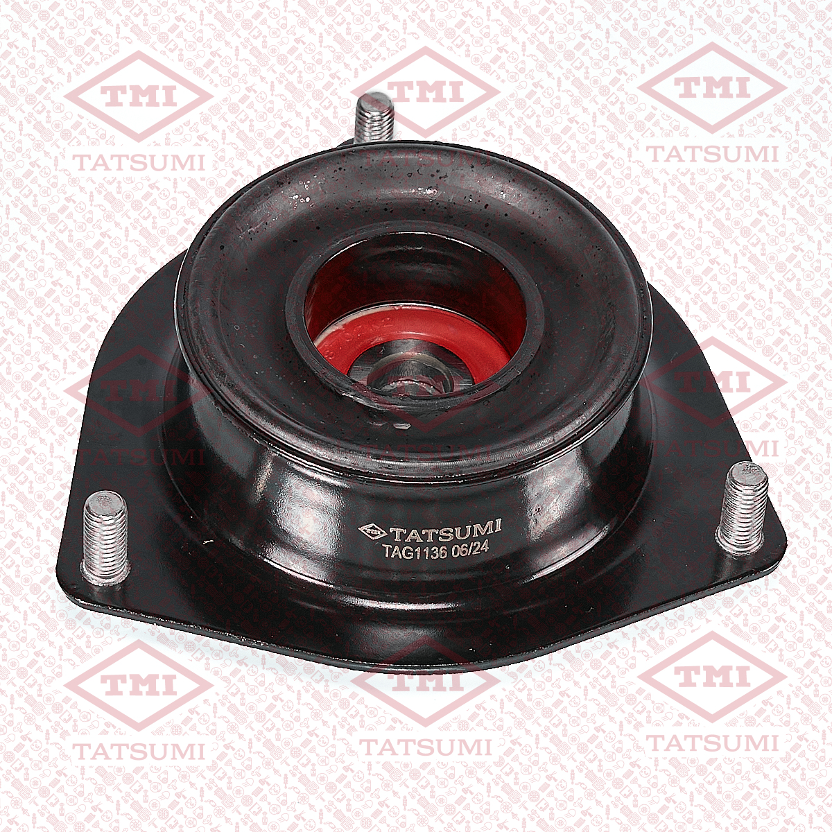 Strut mount, with bearing