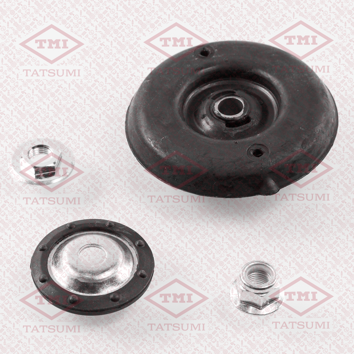 Strut mount, with bearing