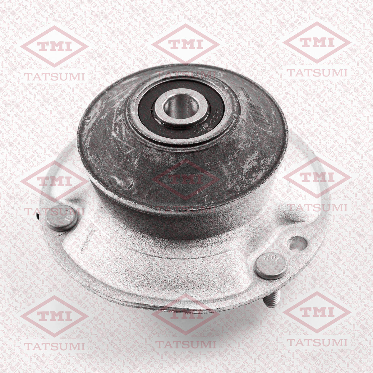 Strut mount, with bearing