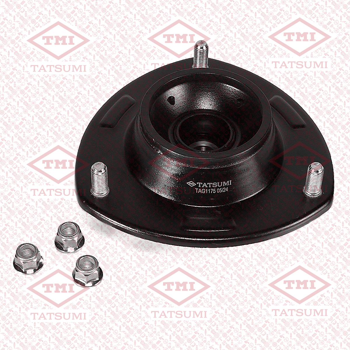 Strut mount, with bearing