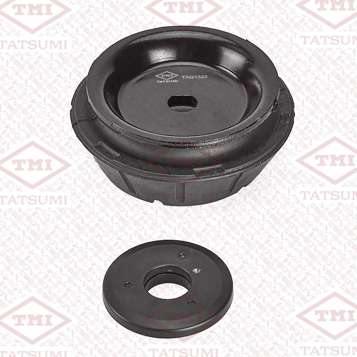 Strut mount, with bearing