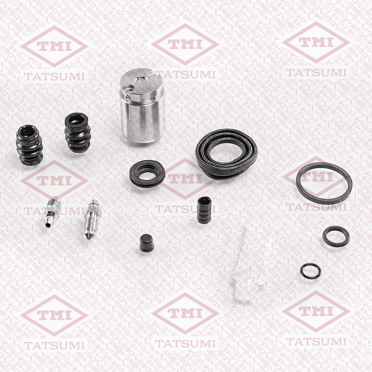 Repair kit for brake caliper with piston