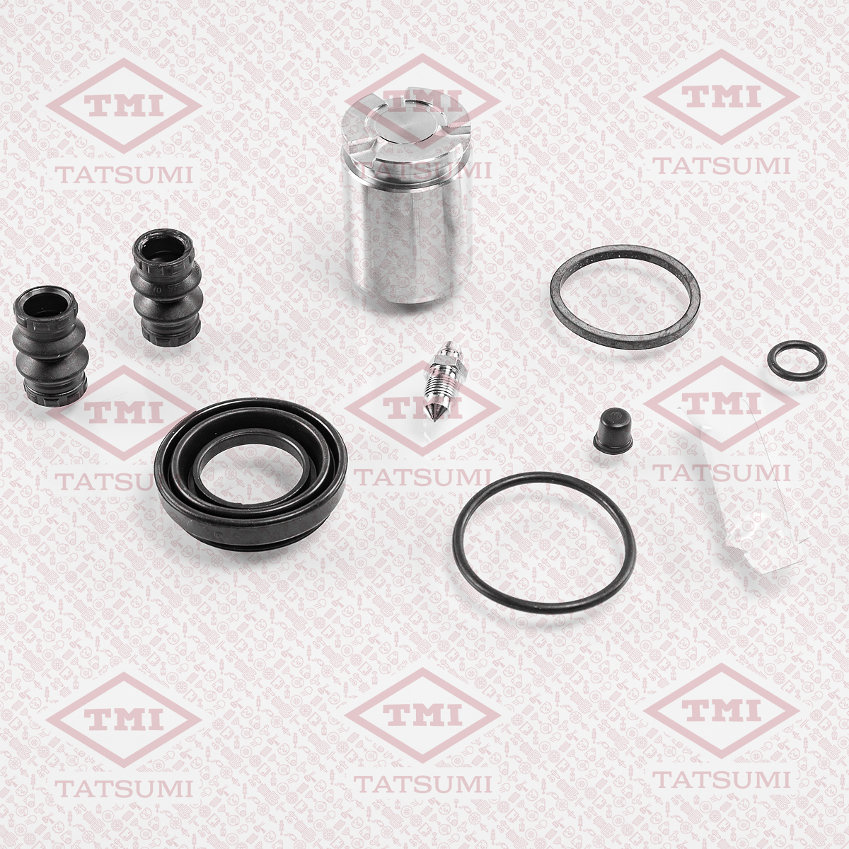 Repair kit for brake caliper with piston