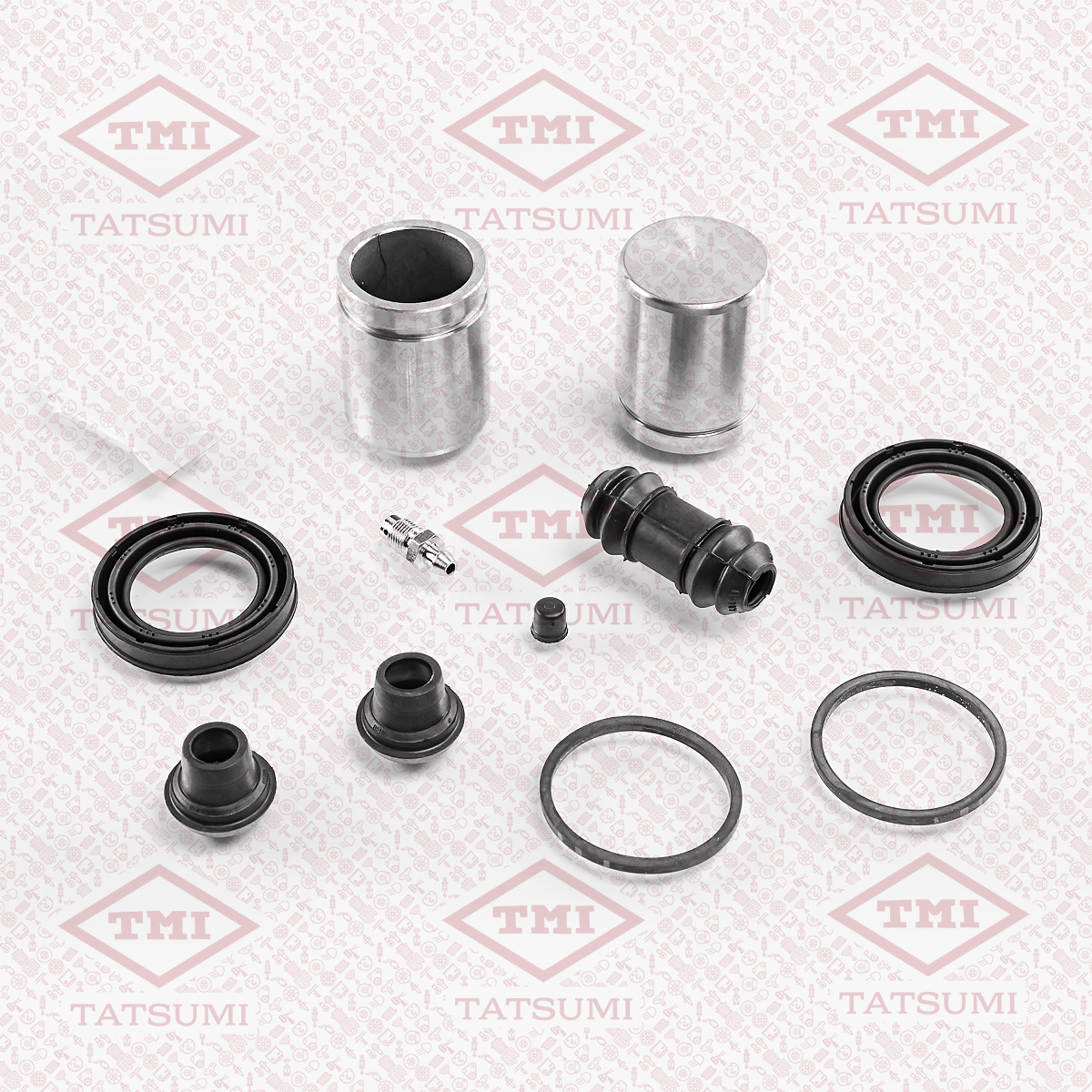 Repair kit for brake caliper with piston