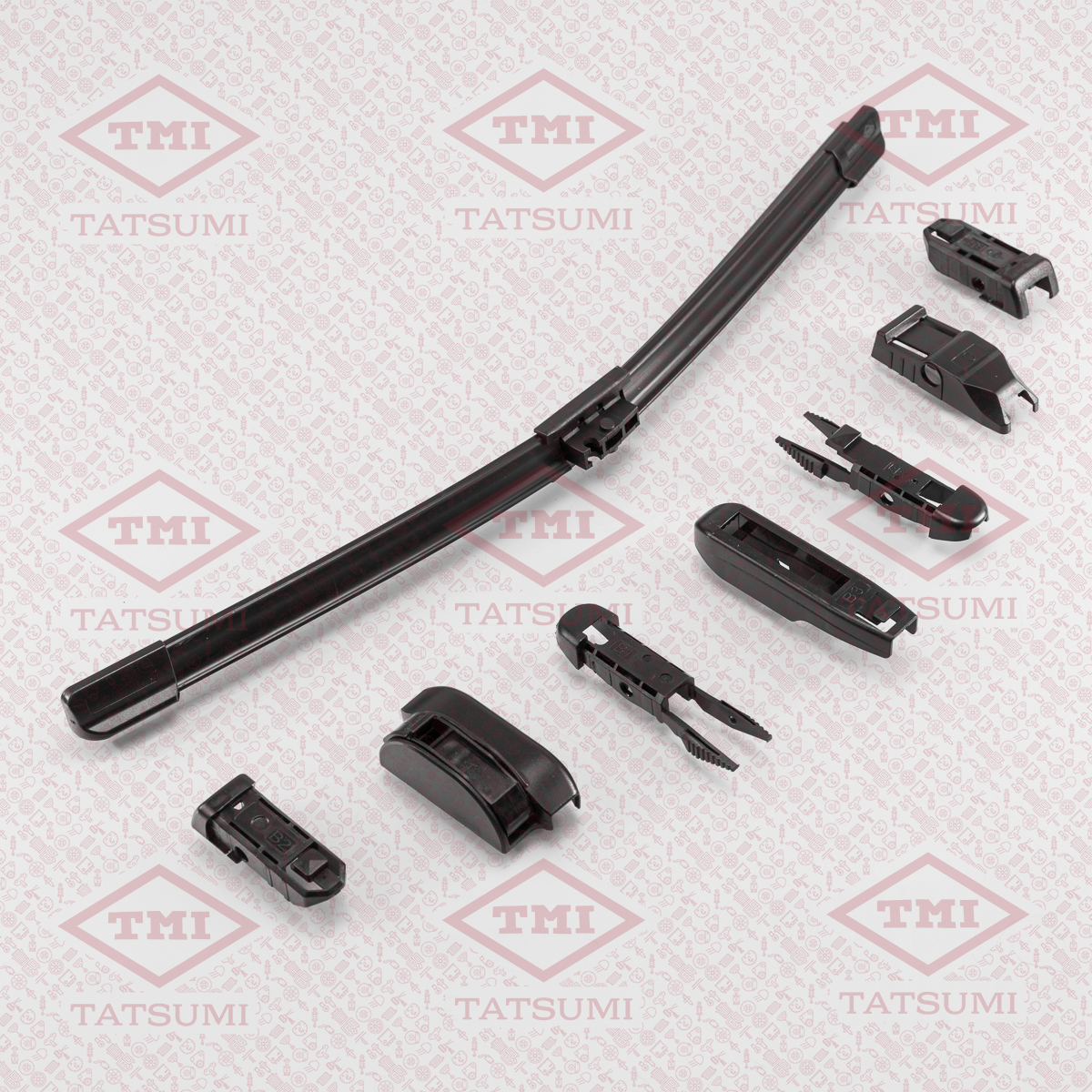 Wiper blade T-Flex 380mm, Multiadapters