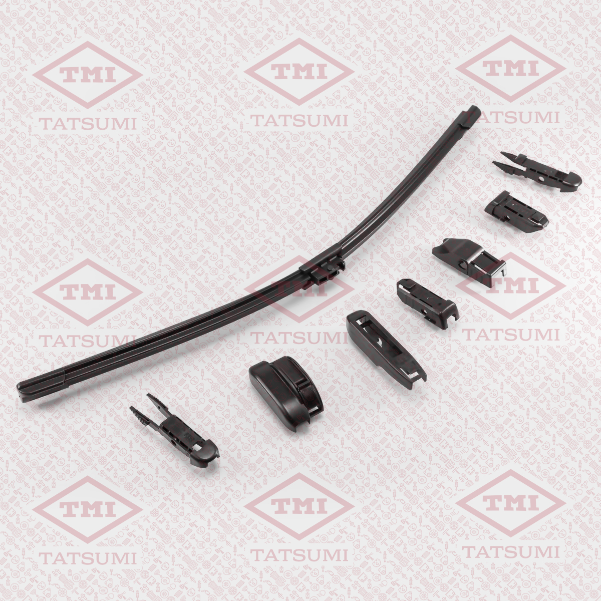 Wiper blade T-Flex 475mm, Multiadapters