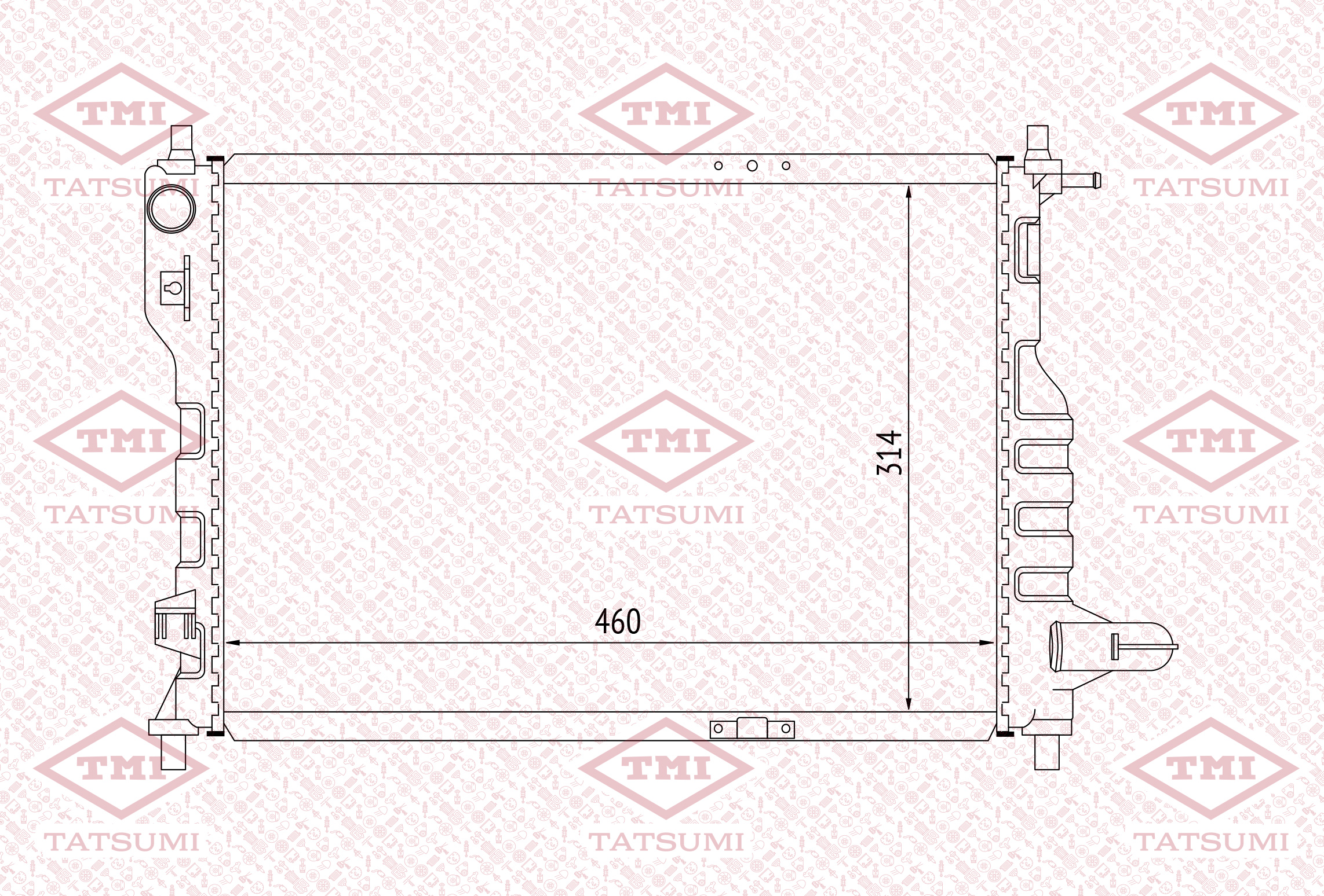 Cooling radiator