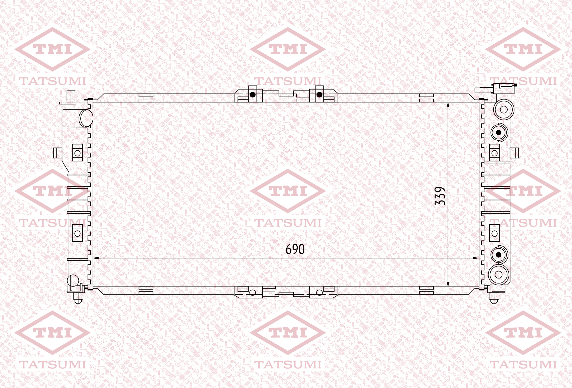 Cooling radiator