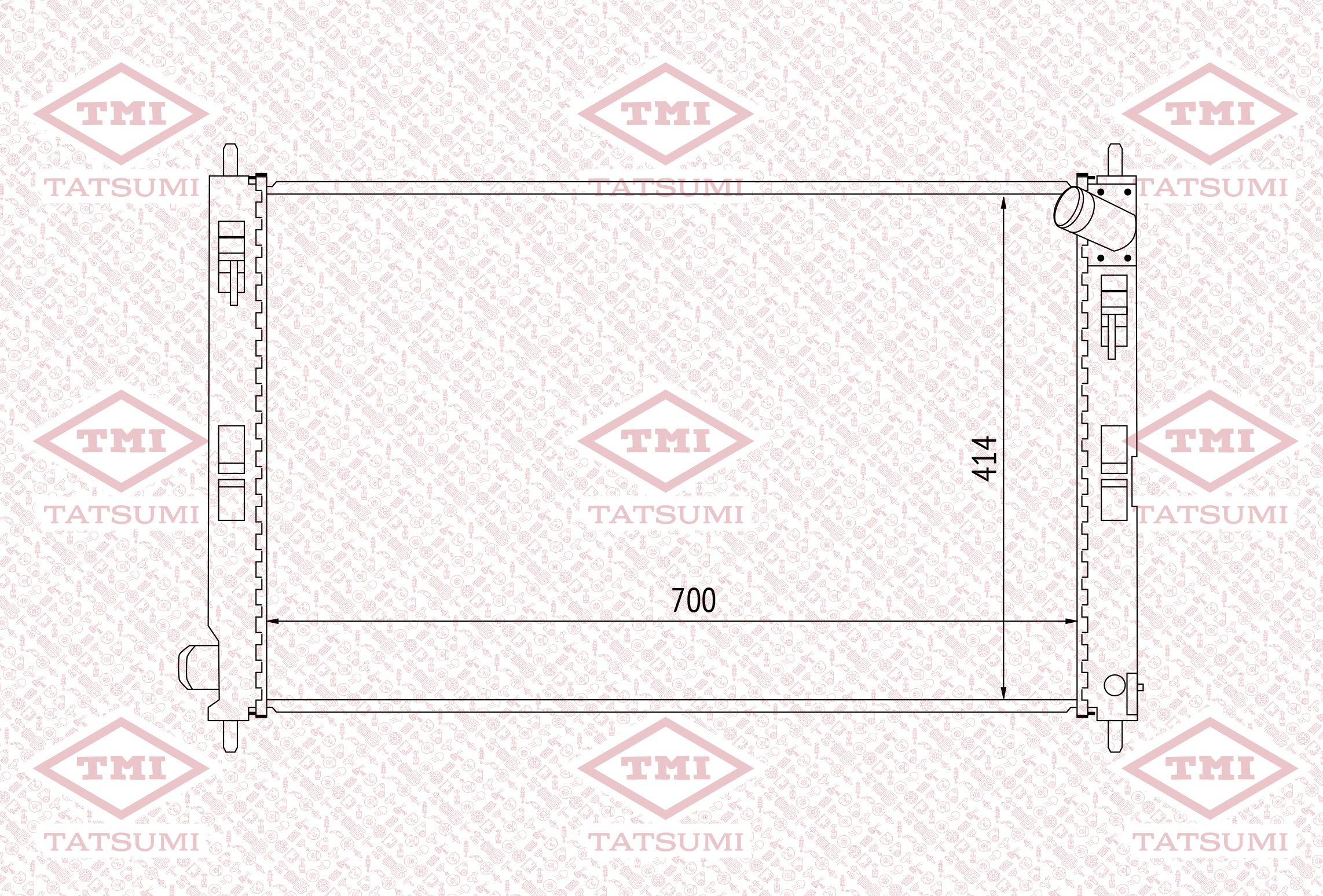 Cooling radiator