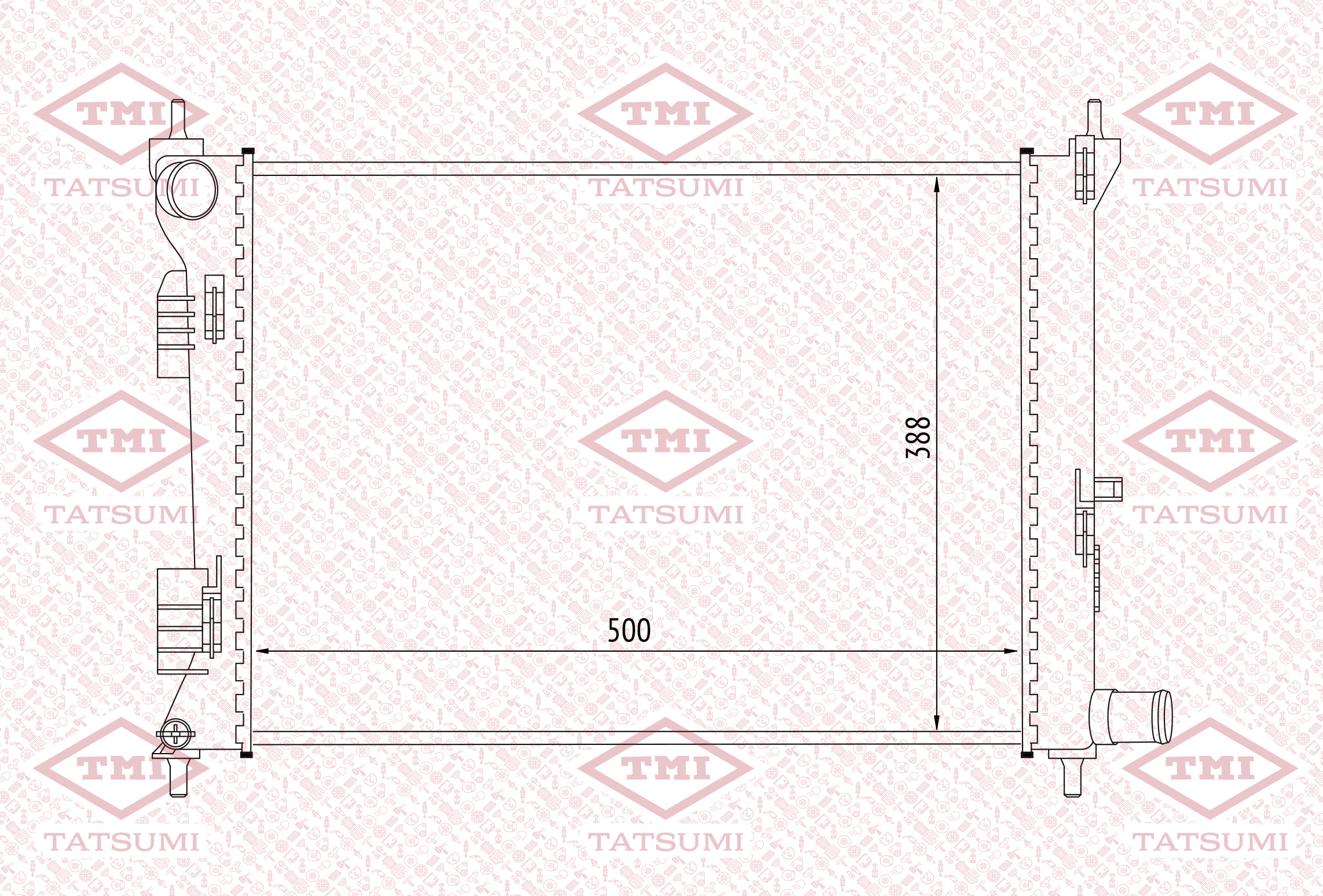 Cooling radiator