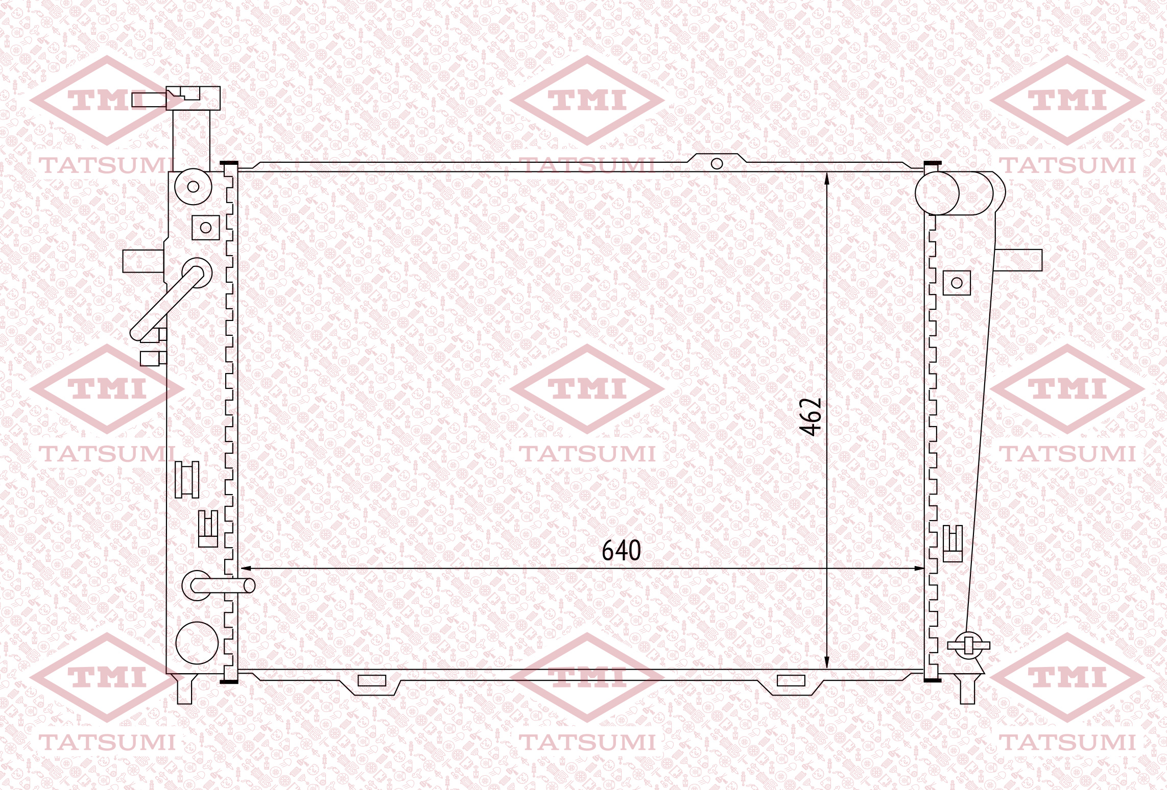 Cooling radiator