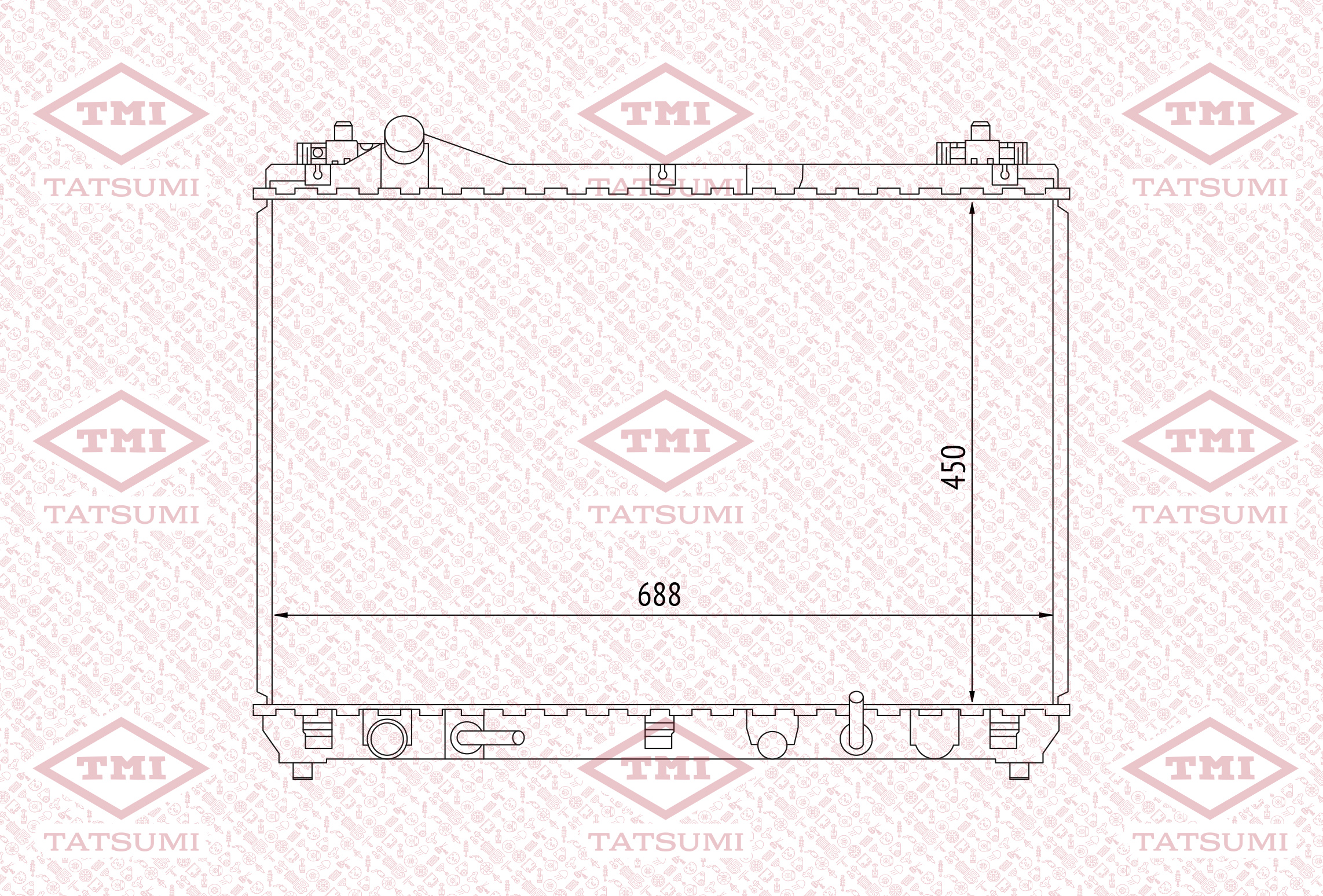 Cooling radiator