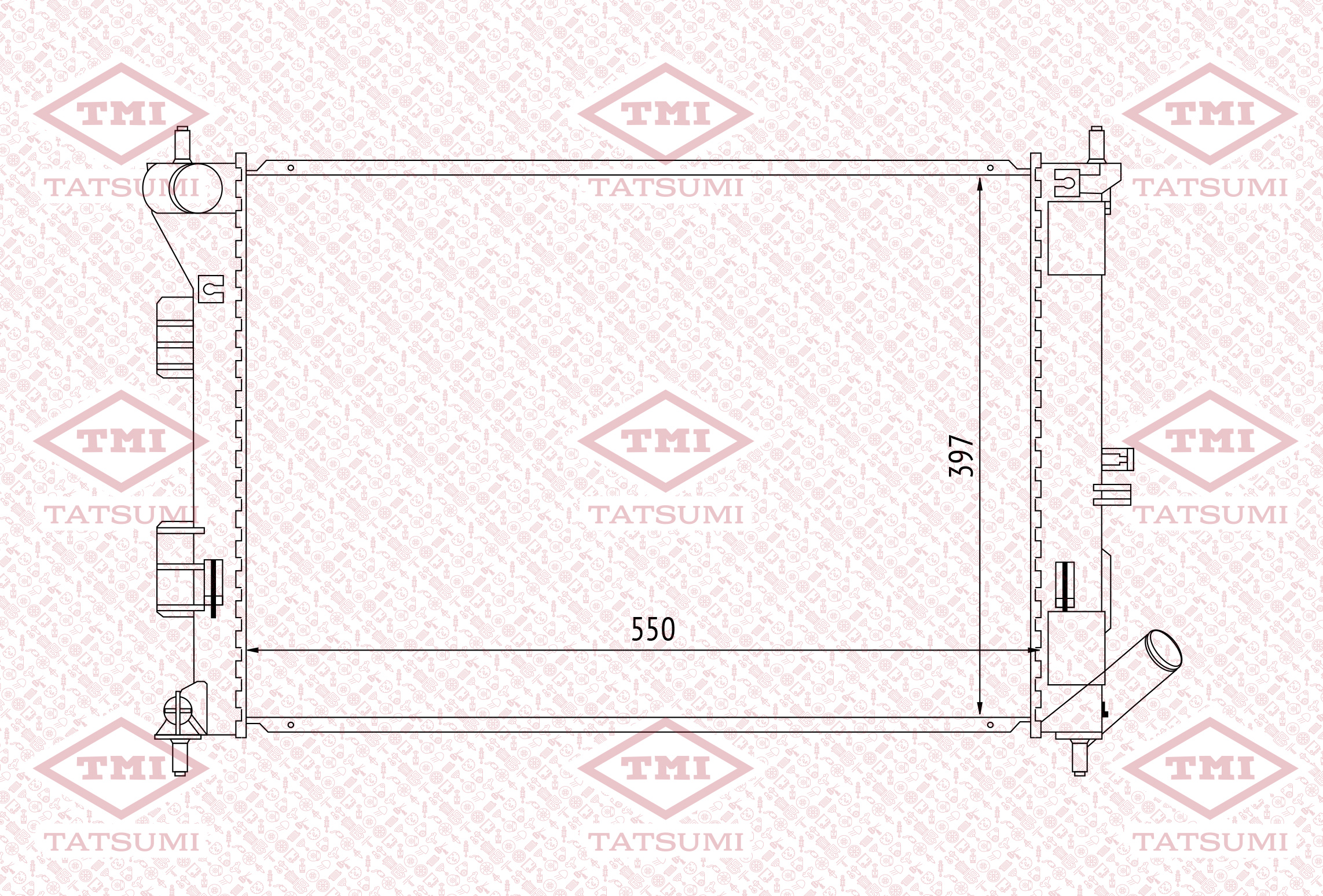 Cooling radiator