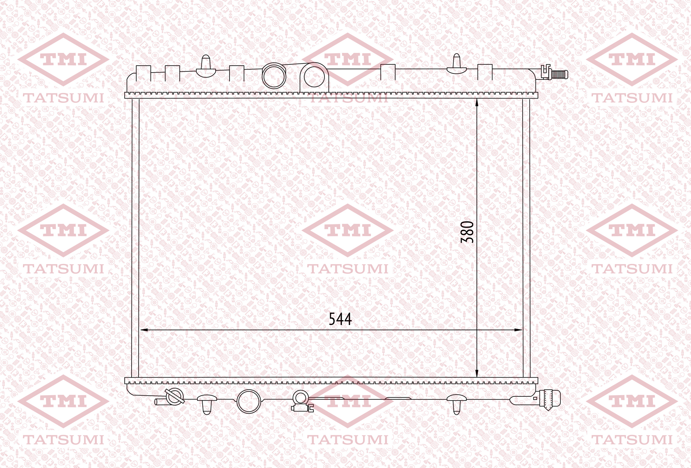 Cooling radiator