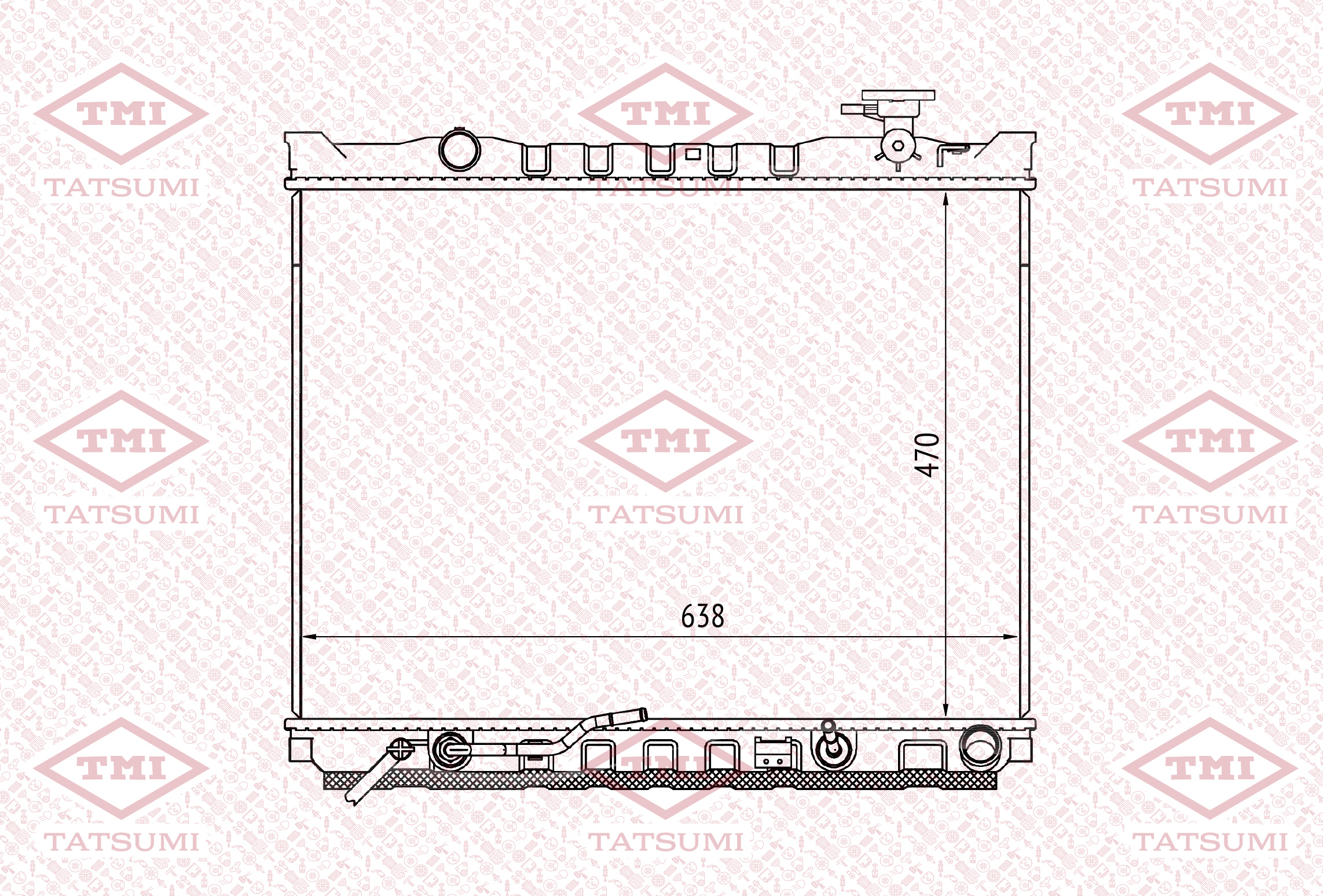 Cooling radiator