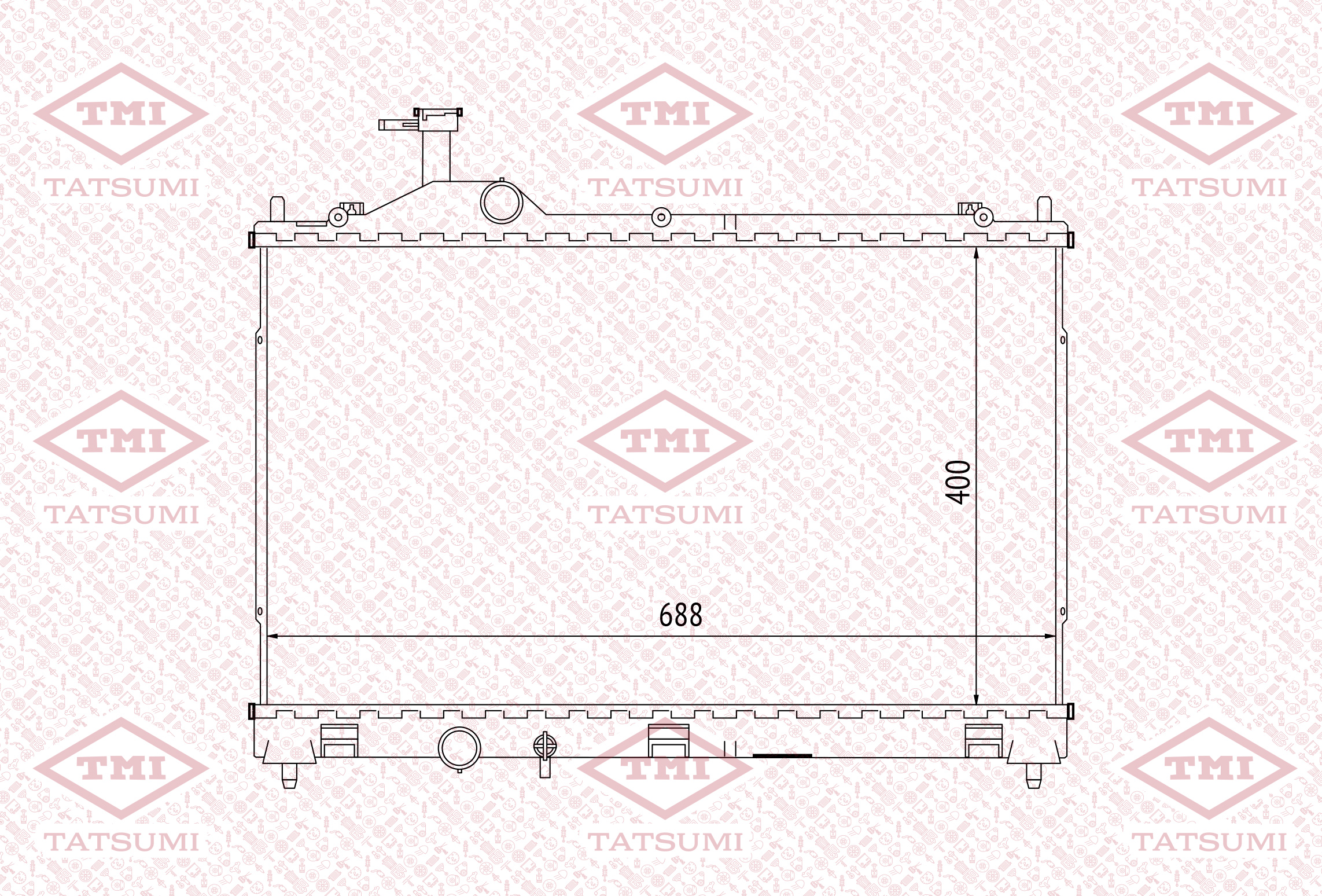 Cooling radiator