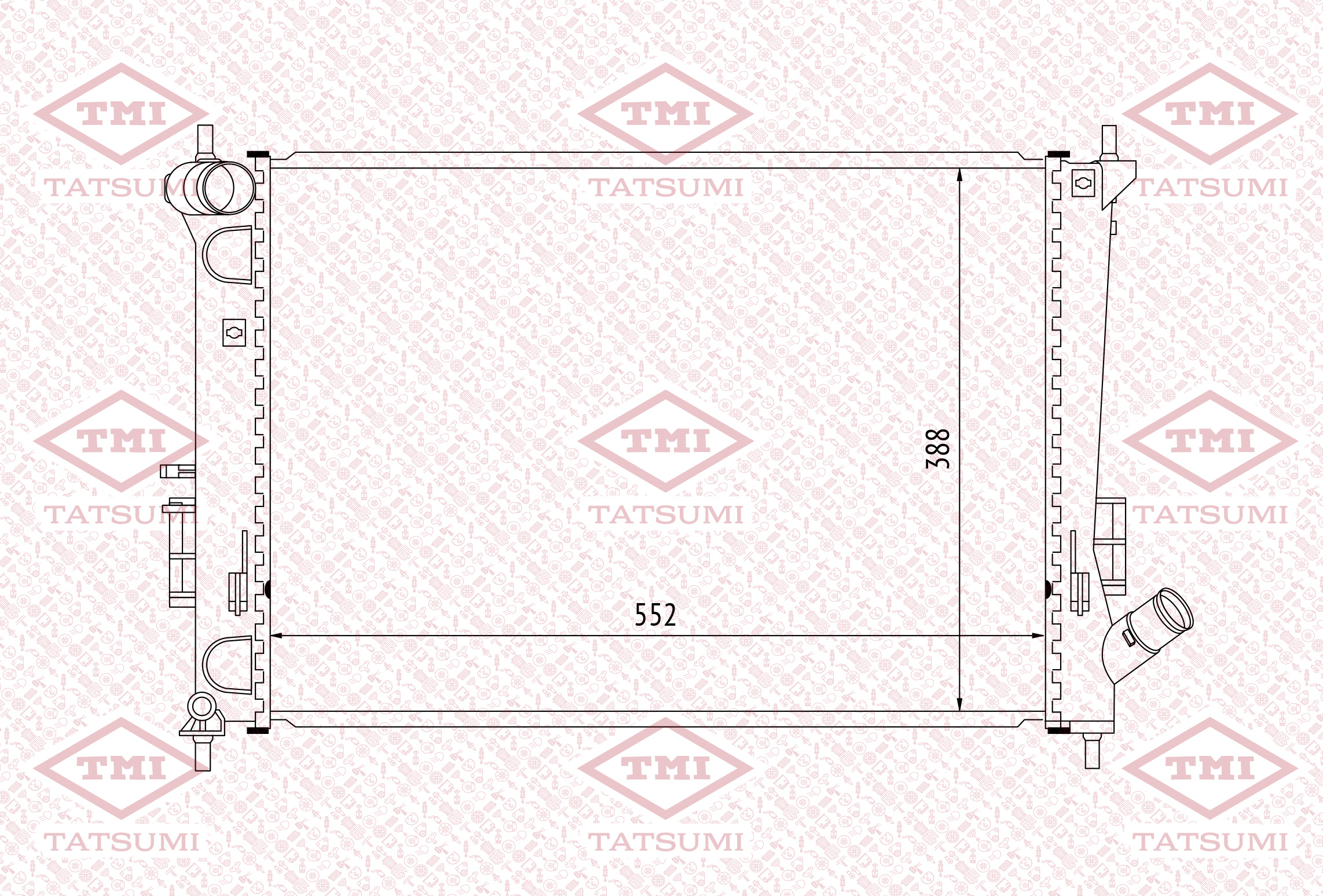 Cooling radiator