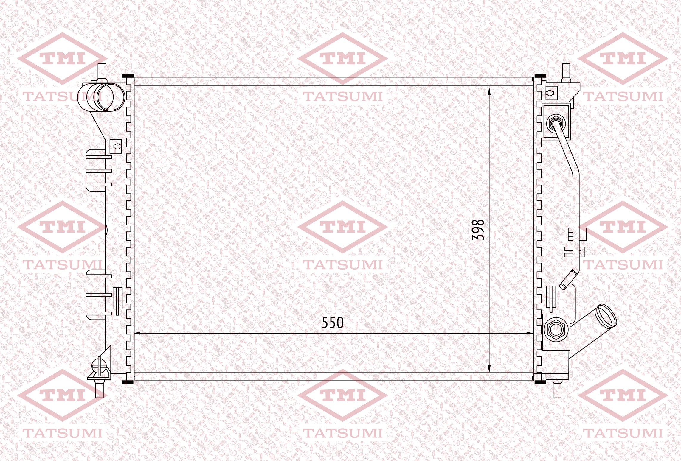 Cooling radiator