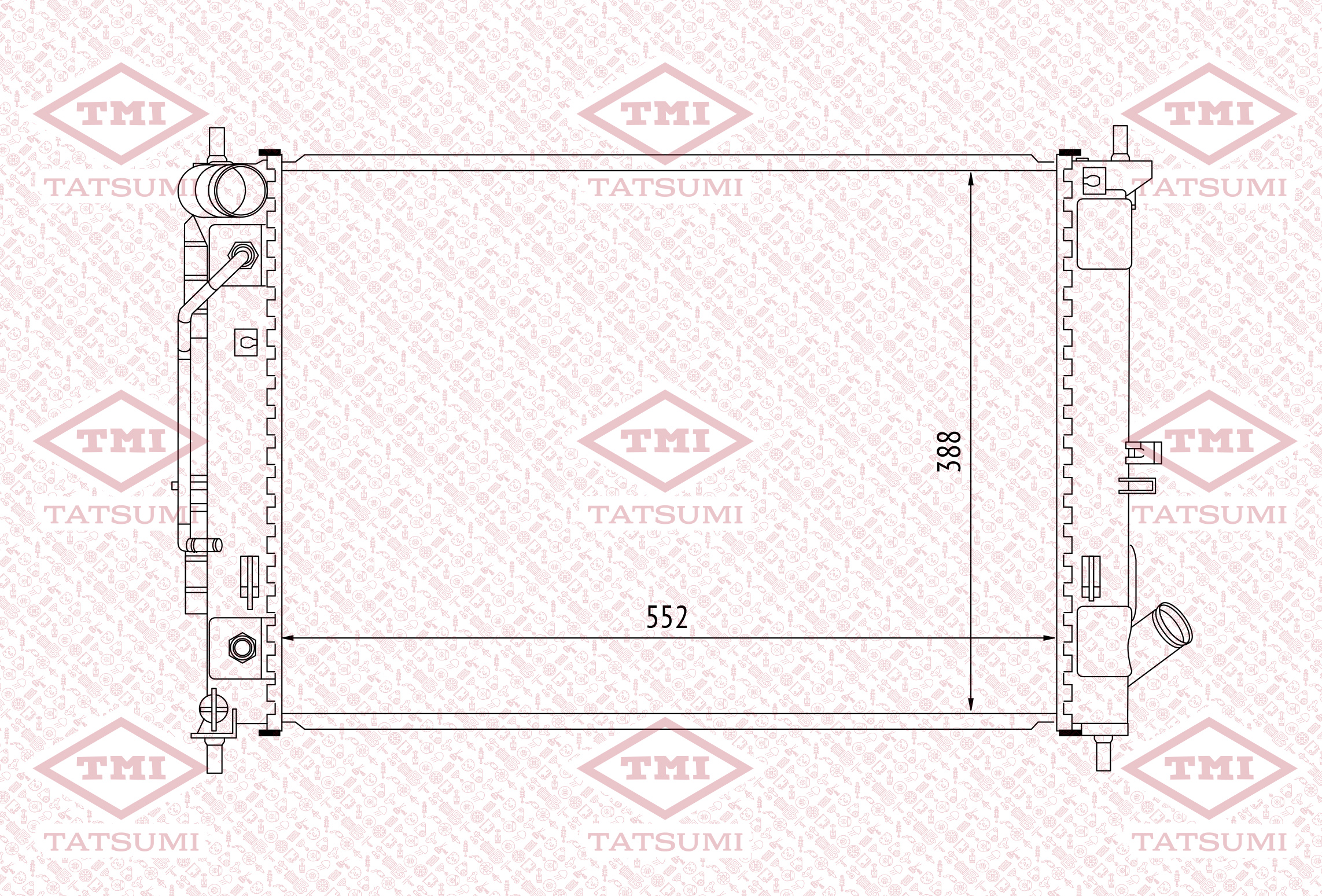 Cooling radiator