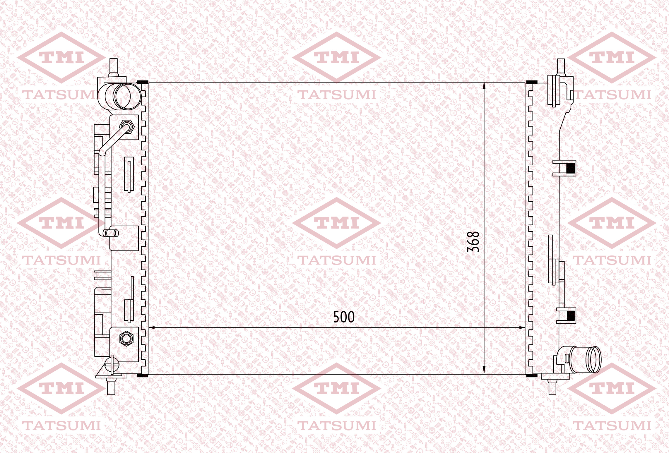 Cooling radiator