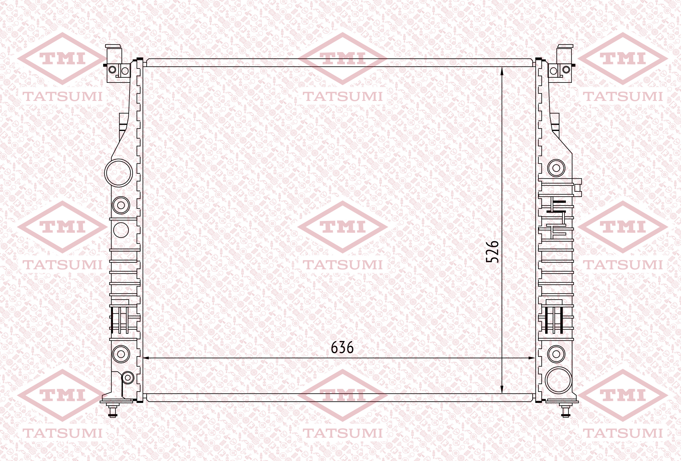 Cooling radiator