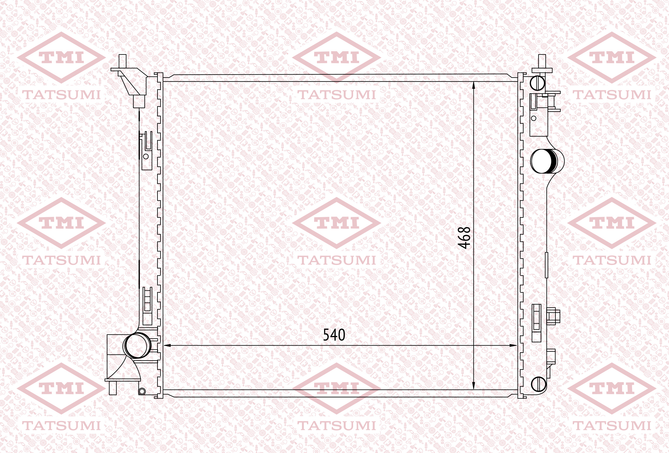 Cooling radiator