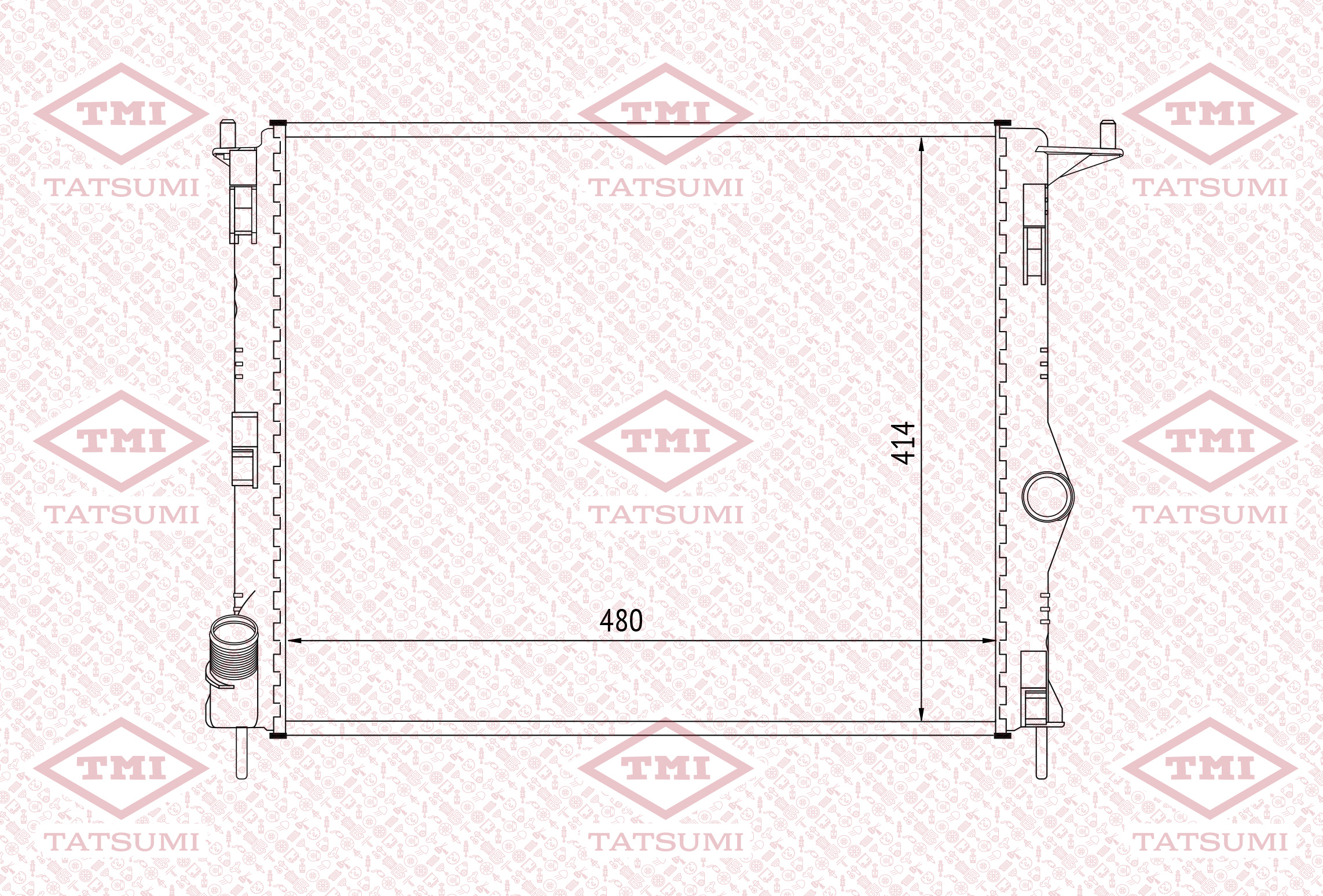 Cooling radiator