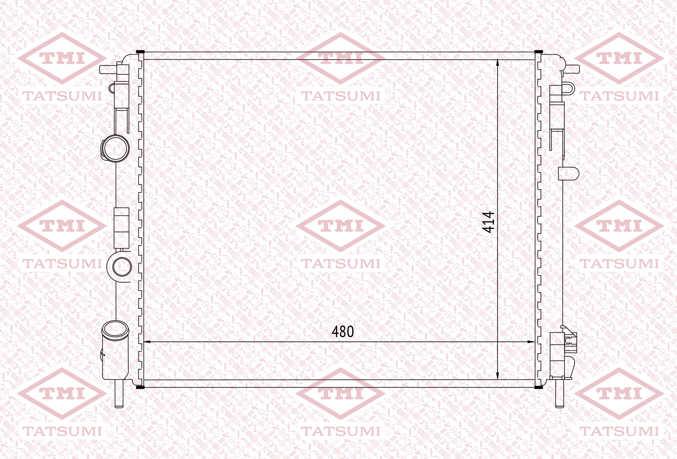 Cooling radiator