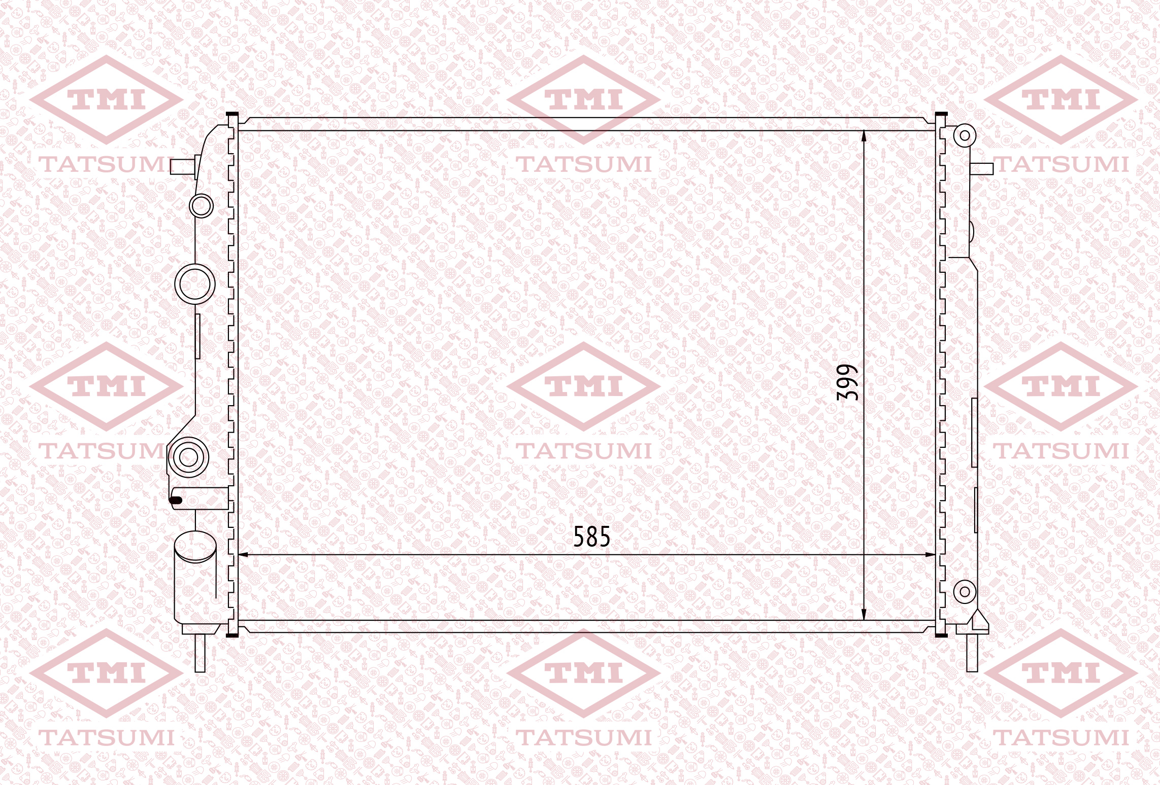 Cooling radiator