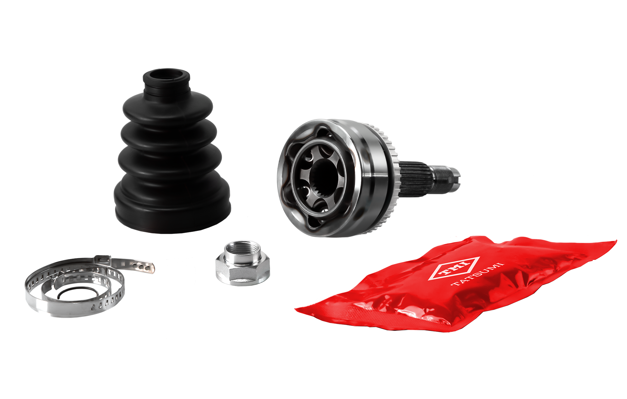 Outer and inner CV joints of the car